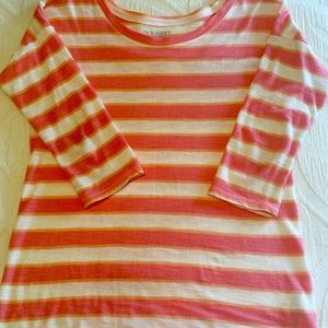☀️Old Navy Orange, Salmon, Pink and White Top